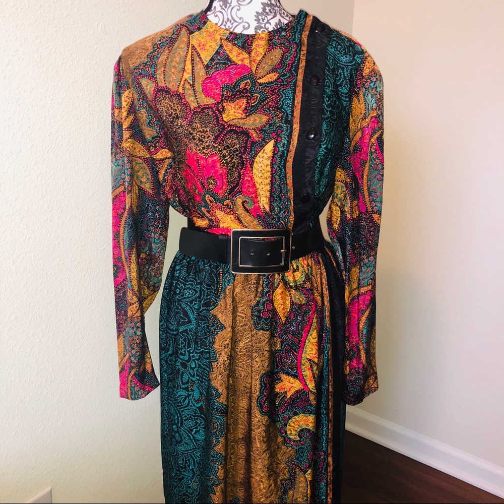 Vintage 80s Top and Skirt Set
